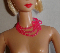 Barbie doll accessory jewelry necklace Mattel Target shopper vintage fas... - $9.99