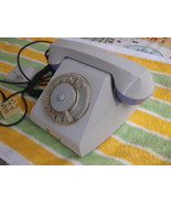 VINTAGE SOVIET USSR RUSSIAN TA-68 ROTARY DIAL PHONE LIGHT GREY ABOUT 1970 - £23.44 GBP