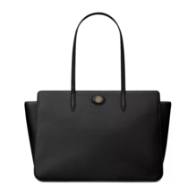 Tory Burch Robinson Pebble Leather Tote ~NWT~ Black - £274.58 GBP