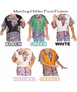 Mens Africa Print Dashiki Shirt 100% Cotton by American Dashiki - $228.08 MXN