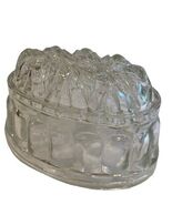 Vintage Glass Jelly Mold Clear 6.5" x 4" x 4" - €20,39 EUR Vintage Glass Jelly Mold Clear 6.5" x 4" x 4" - €20,39 EUR