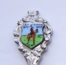 Collector Souvenir Spoon Canada RCMP Centennial 1873 – 1973 Enamel Emblem - £7.97 GBP