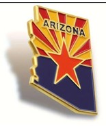 Arizona Metal Enamel Pin - New! US State Lapel Pin, Arizona Flag Pin - €5,58 EUR