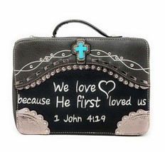 Texas West Embroidery Scripture Concealed Carry Bible Verse Rhinestone Cross Han - £25.28 GBP