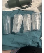 TUPPERWARE CLEARLY ELEGANT TUMBLERS 14 OZ 400 mL Set of 4 -NIB - $29.70