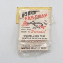 Vintage Wilson Allen No Knot Fas Snap NOS 2 Bags on Card - £31.59 GBP