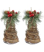 Christmas Mistletoe Decorations, Christmas Decorations Rattan Pendant 7&quot;... - €12,68 EUR