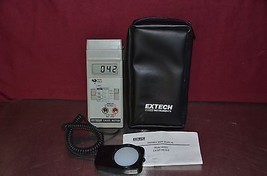 Extech Model 401025 Digital Foot Candle / Lux 3 Range Light Meter w/ Cas... - $103.95