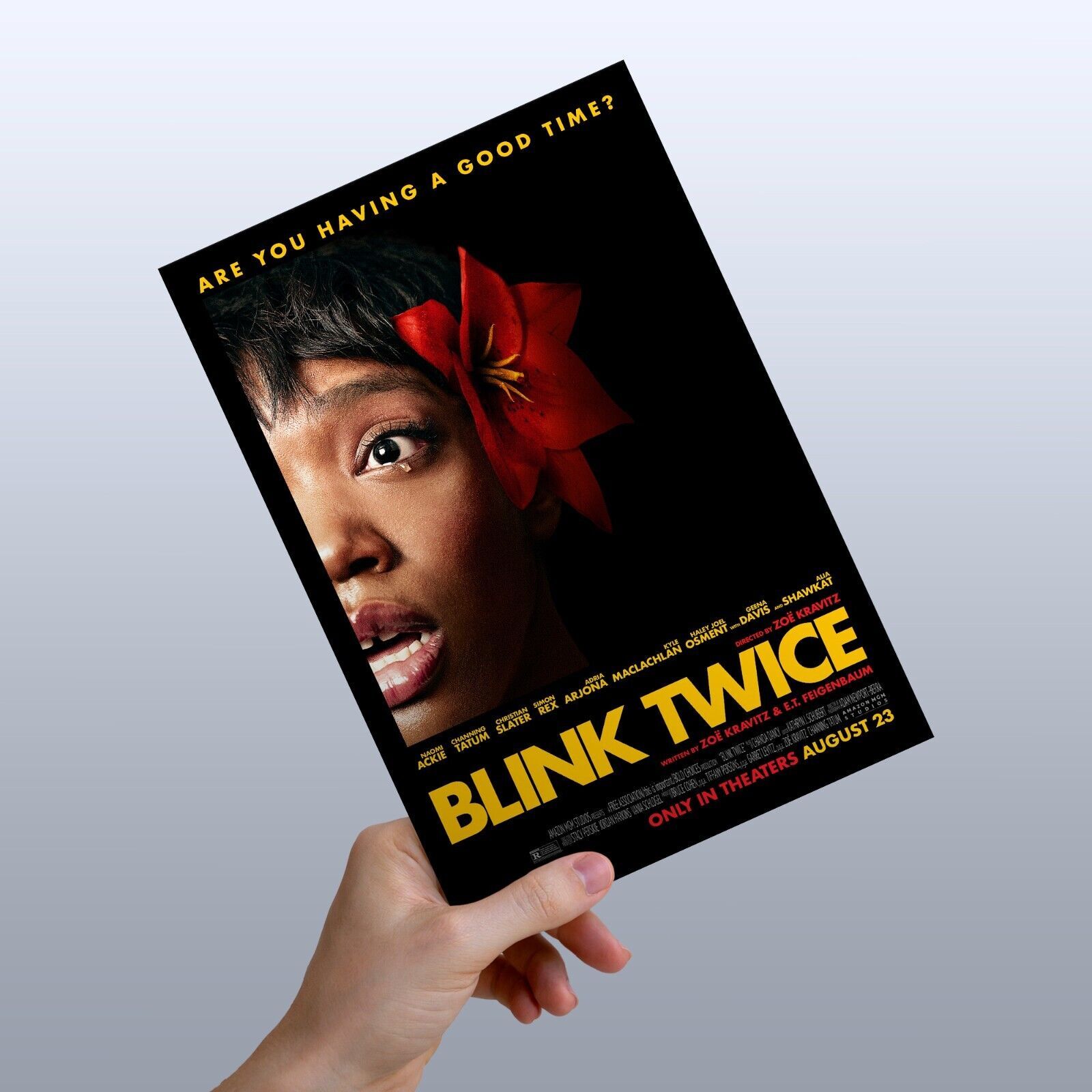 BLINK TWICE movie poster Naomi Ackie 2024 Thriller Film Wall Art Room Decor