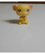 Littlest Pet Shop Tiny Yellow Mouse Aqua Blue / Green Eyes #448 - €3,04 EUR