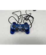 Playstation 2 PS2 OEM Sony Dualshock 2 Controller SCPH-10010 - Blue Clear - $23.22