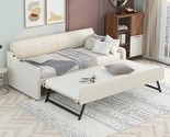 Daybed With Trundle &amp; Usb Charging, Twin Size, Trundle Flated Or Erected... - £692.79 GBP
