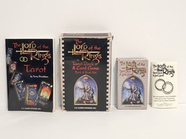 Rare The Lord Of The Rings Tarot Deck &amp; Card Game Book Set Vtg 1997 Tokien Lotr - £27.33 GBP