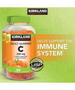 Kirkland Signature Vitamin C 250 mg 180 Adult Gummies For Immune System ... - $9.99