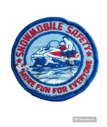 Vintage Snowmobile Safety Patch Winter Sports 3&quot; More Fun For Everyone S... - $165.85 MXN