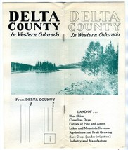 Delta County in Western Colorado Booklet Mailer 1940&#39;s - £34.85 GBP