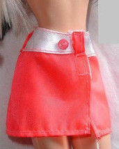 Vintage Janay doll clothes salmon pink and white Mini skirt also fits Ba... - $9.99