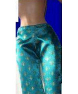 Barbie doll clothes classic royal print capri pants vintage fashion clot... - $9.99