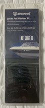 Attwood 14142-7 Waterproof 144-Piece Vinyl Boating Black Letter & Number Kit New - $11.94