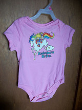 Rainbow Brite Baby Infant Clothes 18M Girl Pink Horse Pony Creeper Bodys... - £7.52 GBP