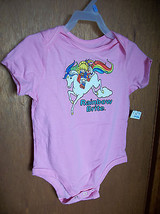 Rainbow Brite Baby Clothes 24M Pink Horse Body Suit Girl Pony Creeper Bodysuit - £7.58 GBP