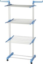 3 Tiers Folding Portable Clothes Airer 18M Laundry Drying Clothes Rack Stand - £28.61 GBP