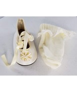 American Girl Single Shoe Sock White Pearl Tie Pleasant Company 90s - £8.61 GBP
