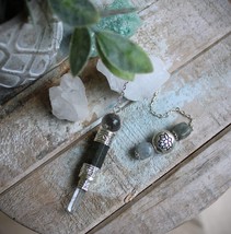 Large Labradorite Pendulum with Clear Quartz ~ Powerful Protecting Energy ~ - $550.03 MXN