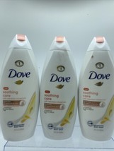 (3) Dove Soothing Care Body Wash Hydrate Replenish Calendula infused oils 22 oz - $13.80