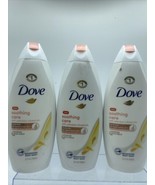 (3) Dove Soothing Care Body Wash Hydrate Replenish Calendula infused oil... - £10.79 GBP
