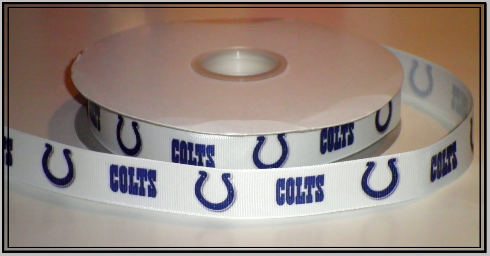 Indianapolis Colts Inspired Grosgrain Ribbon