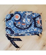 Vera Bradley Wallet Womens 6&quot;x4&quot; Blue Paisley Floral Zip Around Wristlet... - £13.30 GBP