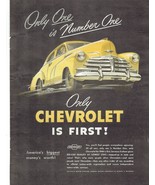 1948 Chevrolet Print Ad Car Automobile 8.5&quot; x 11&quot; - €17,24 EUR