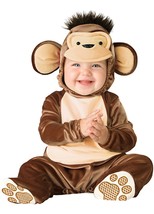 Halloween Baby Monkey Costume Size 6-12 Months Fantasia Bebe Macaco - £18.43 GBP