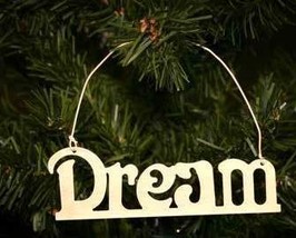 Dream Metal Word Christmas Ornament - £7.17 GBP