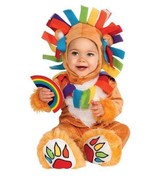 Halloween Cute Lucky Lion Romper Costume Baby 6-12 Months Fantasia Infan... - $558.77 MXN