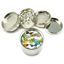 1960s Or 70s Mod Butterflies 1 Metal Grinder 4 PC 2&quot; D-304 - £11.44 GBP