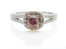 Authenticity Guarantee 
0.96ct Natural Fancy Intense Purple Pink Diamond Enga... - £10,444.69 GBP