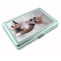 Dog Chihuahua 03 Metal Silver Cigarette Case - £13.11 GBP