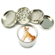 Dog shiba inu 02 Metal Grinder 4PC 2&quot; Stylish Designer - $12.82