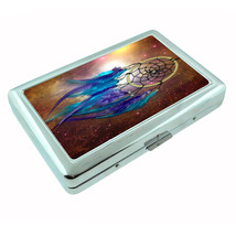 Dreamcatcher D6 Silver Cigarette Case / Metal Wallet Snare Spider Web - £13.41 GBP