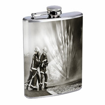 Fire fighter D7 Flask 8oz Stainless Steel Americas heroes Fireman Rescue - £11.81 GBP