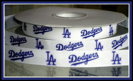 Los Angeles Dodgers Inspired Grosgrain Ribbon - $9.90