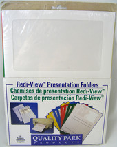 Quality Park Redi-View Presentation Folders 10 Pack #89515 Free Shipping - €8,52 EUR
