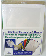 Quality Park Redi-View Presentation Folders 10 Pack #89515 Free Shipping - £7.50 GBP