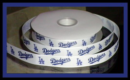 Los Angeles Dodgers Inspired Grosgrain Ribbon - £7.10 GBP