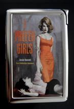 I Prefer Girls 01 Cigarette Case Built in Lighter Vintage Sexy LGBTQ Lesbian - £15.44 GBP