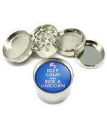KEEP CALM AND RIDE A UNICORN Metal Grinder 4 PC 2&quot; D-080 - £10.27 GBP