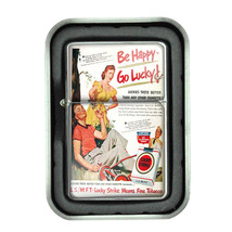 Lucky Strike Oil Lighter Vintage Cigarette Smoking Ad Classic Logo D1 - $14.80