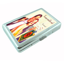 Lucky Strike Vintage Smoking Ad Metal Silver Cigarette Case D11 Classic ... - $16.78